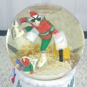 Hallmark Maxine Revolving Snow Globe Dreaming of Whiney Christmas Ice Skating